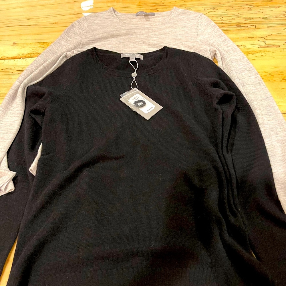 2 NWT CASHMERE Neiman marcus collection sweaters